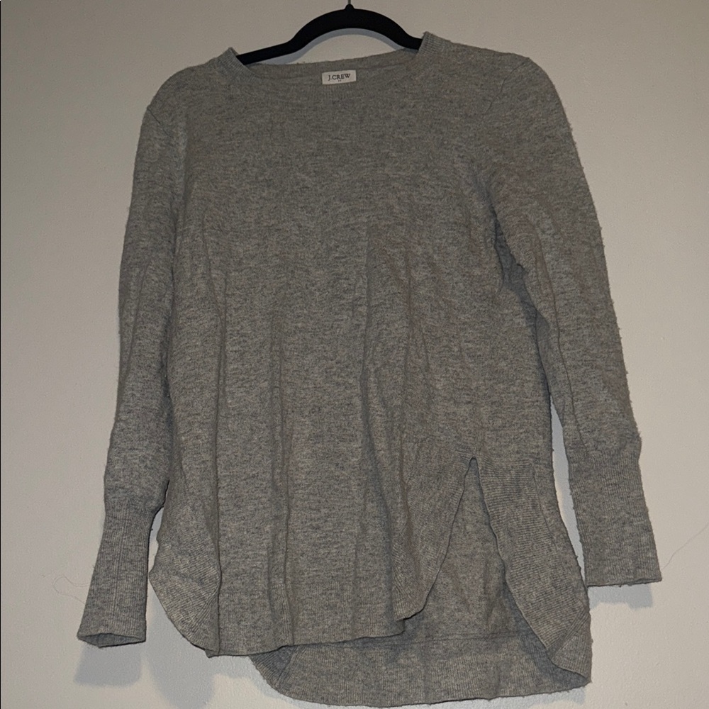 J. Crew Heather Gray Crew Neck Sweater